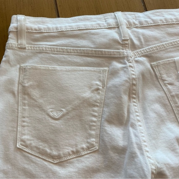 Hudson Women's Barbara High Waist Bootcut Crop White Jeans NEW size 30 - Picture 4 of 14